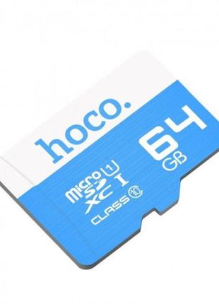 Карта памяти hoco micro sdhs 64gb синяя pro_299