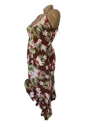 Платье длинное цветочное летнее пляжное2 фото