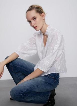 Zara вышитая блузка