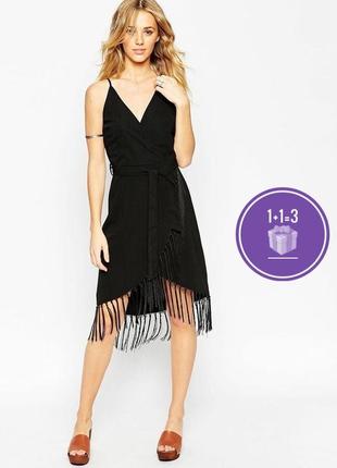 Миди платье с бахромой glamorous (без пояса)
