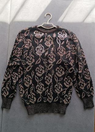 Мохеровий светер з люрексом, виробник італія, розмір s,m,l