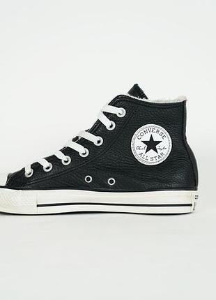 Кроссовки кеды кожаные теплые converse размер 37.5