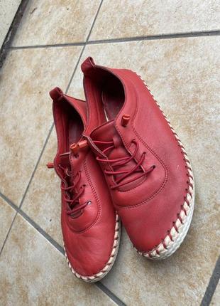 Турецкие кожаные тапочки кожаная обувь мокасины красные турецкая кожа