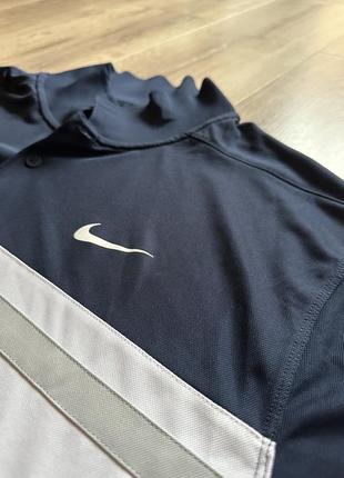 Поло nike dri fit victory golf navy/white