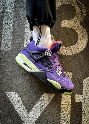 Мужские кроссовки nike air jordan 4 retro paris violet
