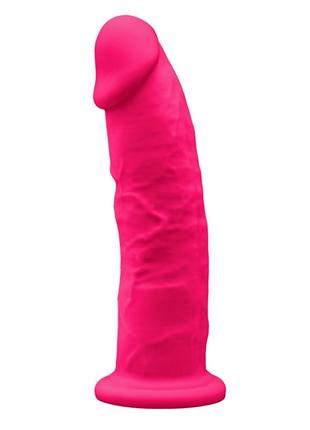 Фалоимитатор silexd oscar pink (model 2 size 9in), двухслойный, силикон + silexpan, диаметр 5,4см