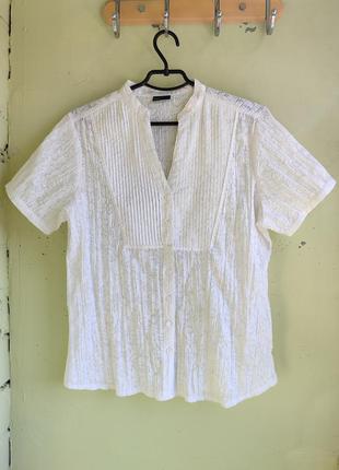 Оригінальна блуза жіноча сорочка від бренду michele boyard (німеччина) оверсайз