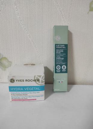 Крем-гель для контуру очей lifting vegetal від yves rocher