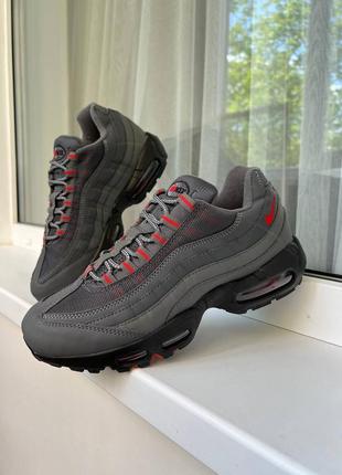 Nike air max 95 dark grey red