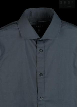 Рубашка стрейч, новая smog, размер-xs, т-срй дым, 15у€в