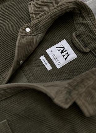 Вельветова рубашка zara 8