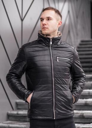 Куртка winter jacket capital чорно-коричневий `ps`2 фото