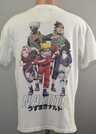 Каллекционная, винтажная футболка naruto 2002 год (m)