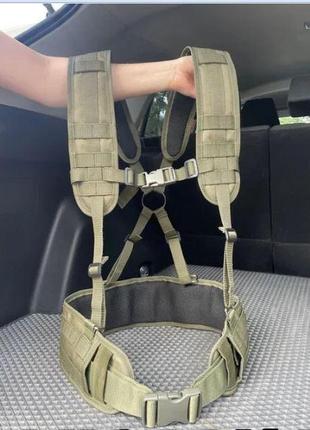 Рпс олива военная разгрузка кордура тактический пояс molle cordura6 фото