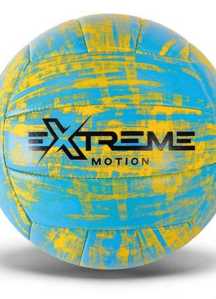 М'яч волейбольний арт. vb1380 (60 шт.) extreme motion tpu 270 грамів, із сіткою та голкою,1 колір