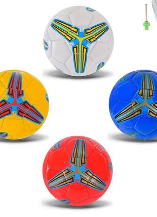 М'яч футбольний арт. fb2481 (200шт) no2, pvc,4 кольори, сітка, голка