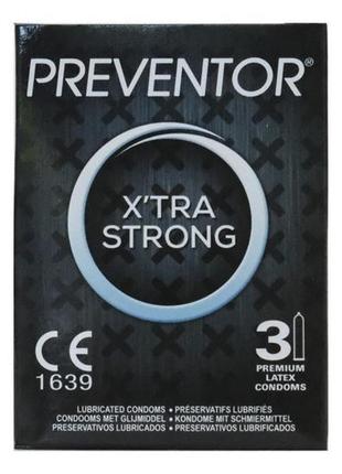 Презервативи - preventor x'tra strong, 3 шт. 18+