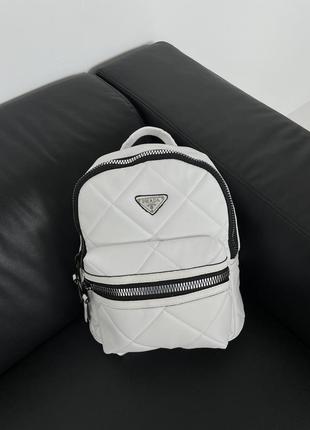 Рюкзак prada backpack white