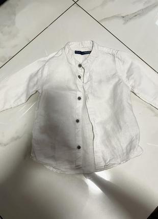 Льняная детская рубашка
