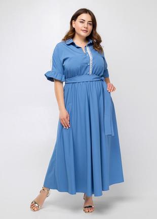Платье "луиза" (голубой)