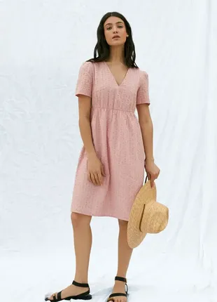 Легка літня сукня оверсайз з натуральної тканини
