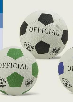 М'яч футбол fb0108 (50 шт.) 450 г гумовий розмір no5,4 кольори