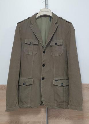 Sisley - xs_46 - жакет куртка чоловіча хакі мужской пиджак