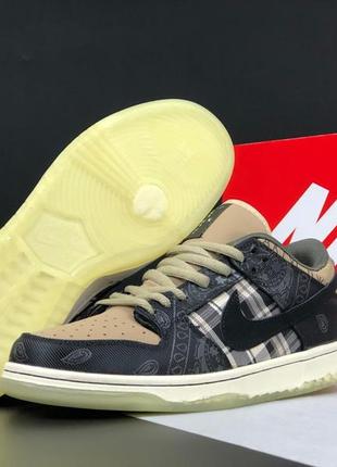 Женские кроссовки nike sb dunk low travis scott найк дак