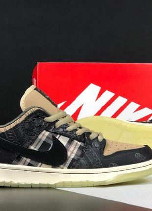 Женские кроссовки nike sb dunk low travis scott найк дак2 фото