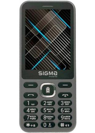 Мобільний телефон sigma mobile x-style 31 power grey сірий