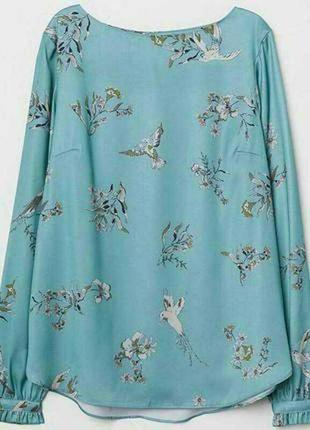 Невероятно красивая сатиновая блуза размера m