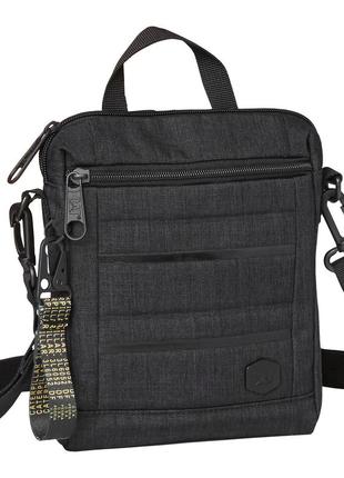 Повседневная плечевая сумка cat bizz tools 84029;500 двухцветный черный