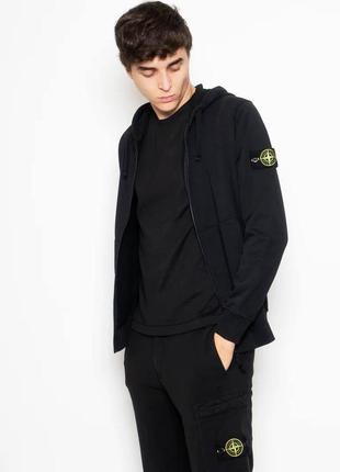 Зип-худи stone island black