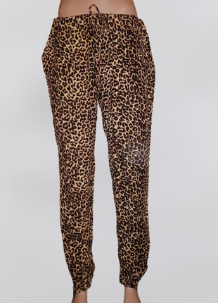 💛💛💛стильные легкие женские леопардовые штаны, брюки 14 размера atmosphere💛💛💛