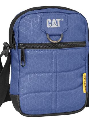 Малая повседневная плечевая сумка cat millennial classic 84059;504 темно-синий рельефный