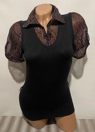 Жіноча жилетка + блузка обманка