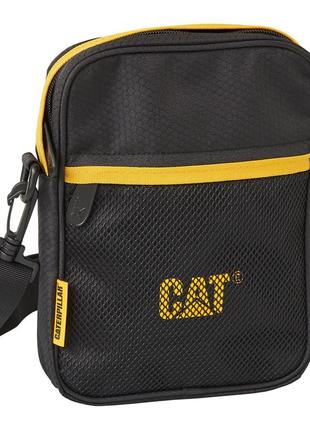 Малая повседневная плечевая сумка cat v-power 84451-01 черный