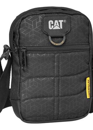 Малая повседневная плечевая сумка cat millennial classic 84059;478 черный рельефный