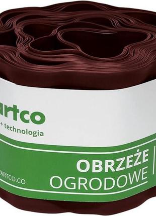 Бордюрна стрічка 20 см 9 метрів vartco (польща) пластикова