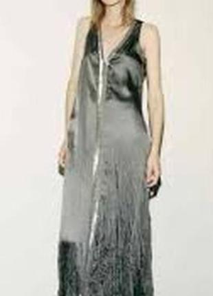 Zara невероятное вышитое платье limited edition p. s