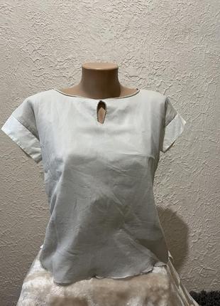 Белая футболка классическая / белая футболка рубашка / белая блузка fabiana filippi