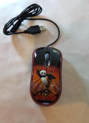 Миша комп'ютерна дротова кунг фу панда