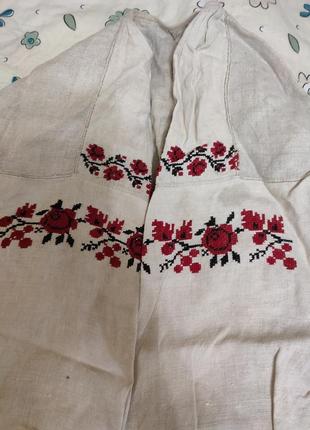 Рубашка вышитая украинская женская вышиванка древняя полтавщина