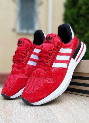 Кроссовки adidas zx 500 красные