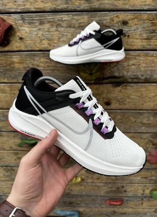 Кроссовки nike air zoom pegasus (бело-черные)