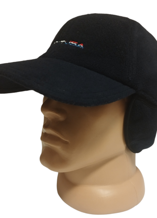 Теплая флисовая кепка/бейсболка с ушами scott usa/fox/carhartt