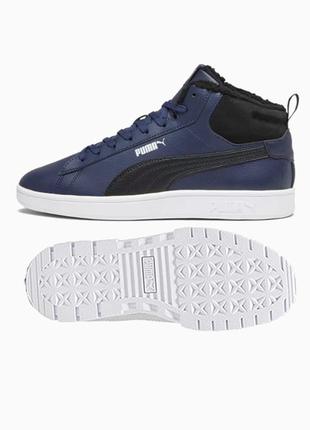 Кросівки чоловічі puma smash 3.0 mid wtr 42 (27 cм) navy/black/white (392335-04-42)