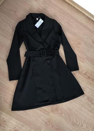 Чёрное платье-пиджак / платье пиджак / чёрное платье / чёрный пиджак