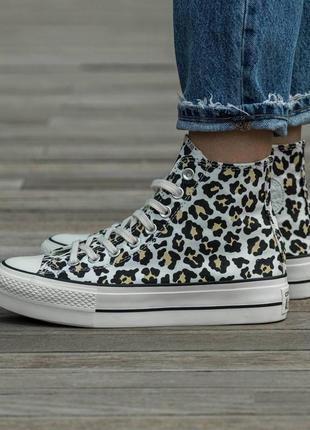 Converse chuck taylor all star lift hi leopard 37