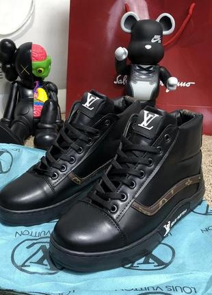 Ботинки louis vuitton oberkamf sneakers monogram/black